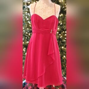 Red Holiday Or Cocktail dress sz 14..Stunning..New With Tags!